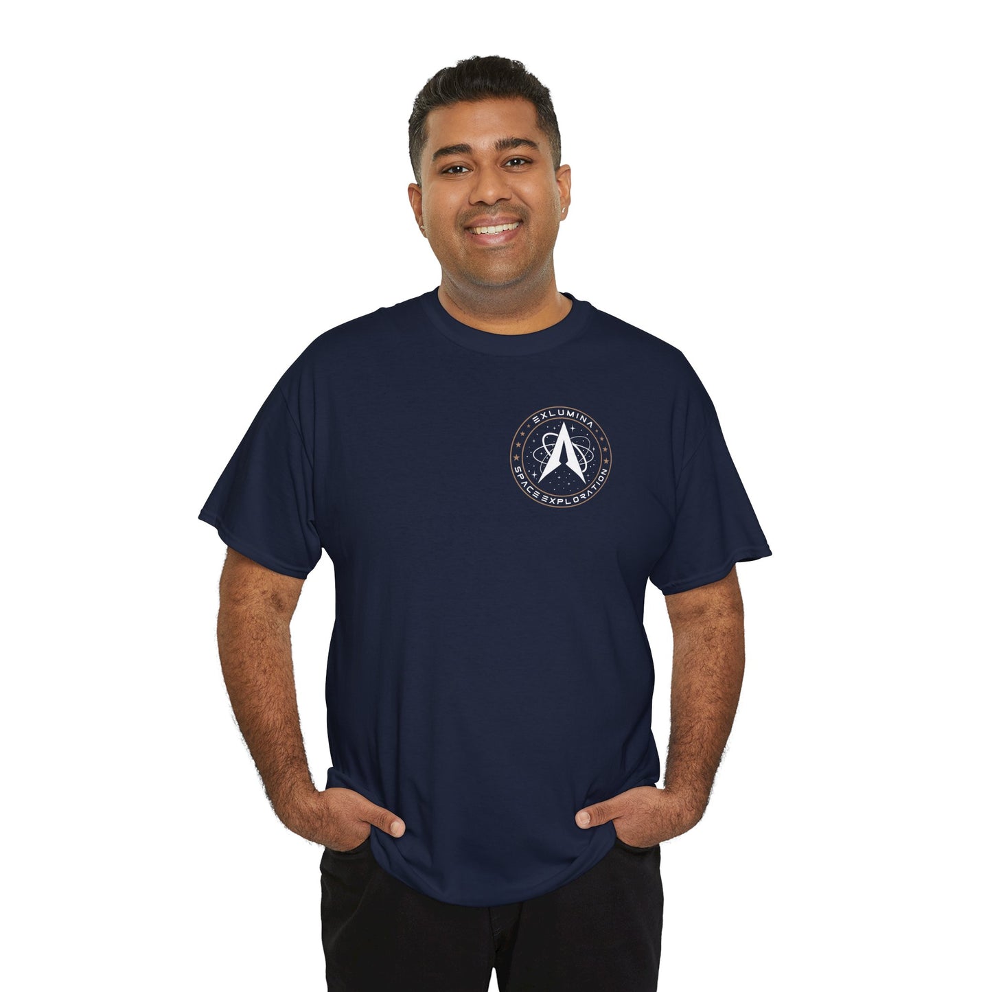 Exlumina Patch T-Shirt – Navy