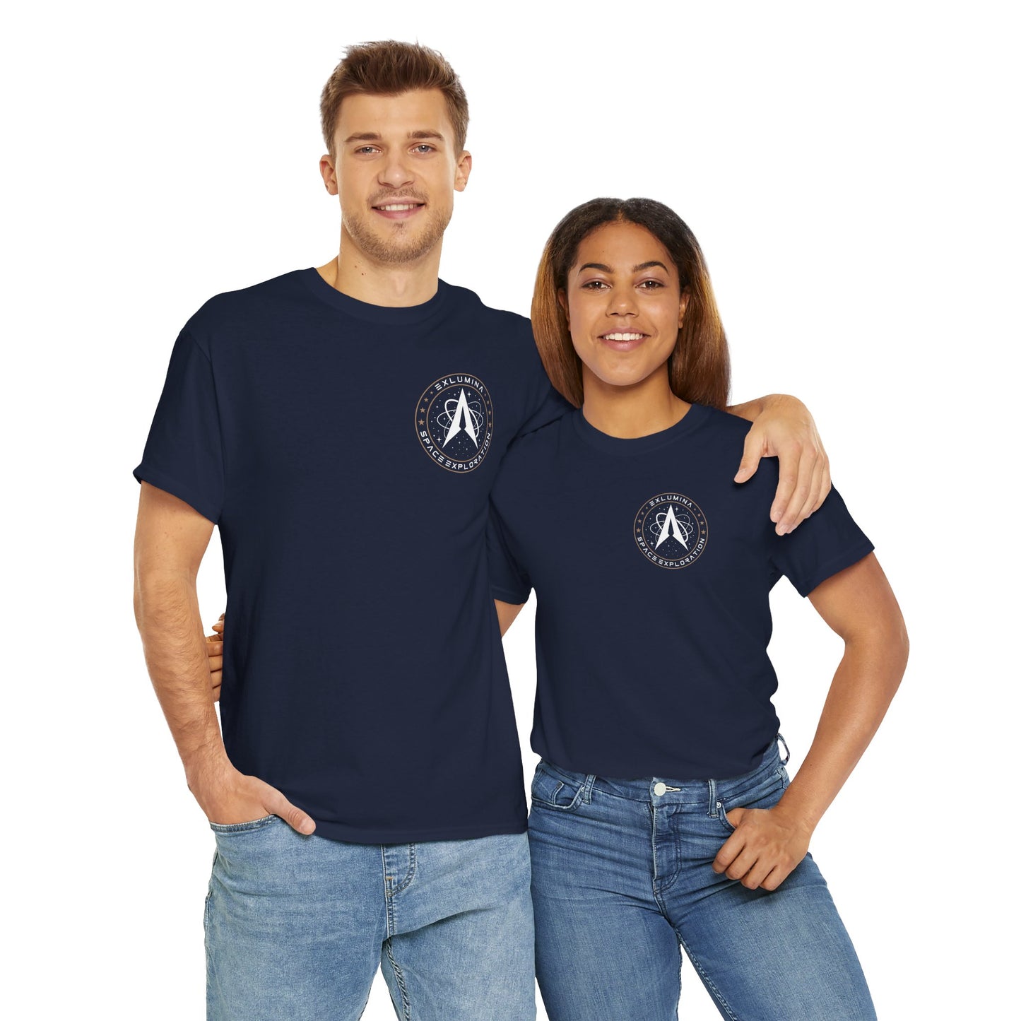 Exlumina Patch T-Shirt – Navy