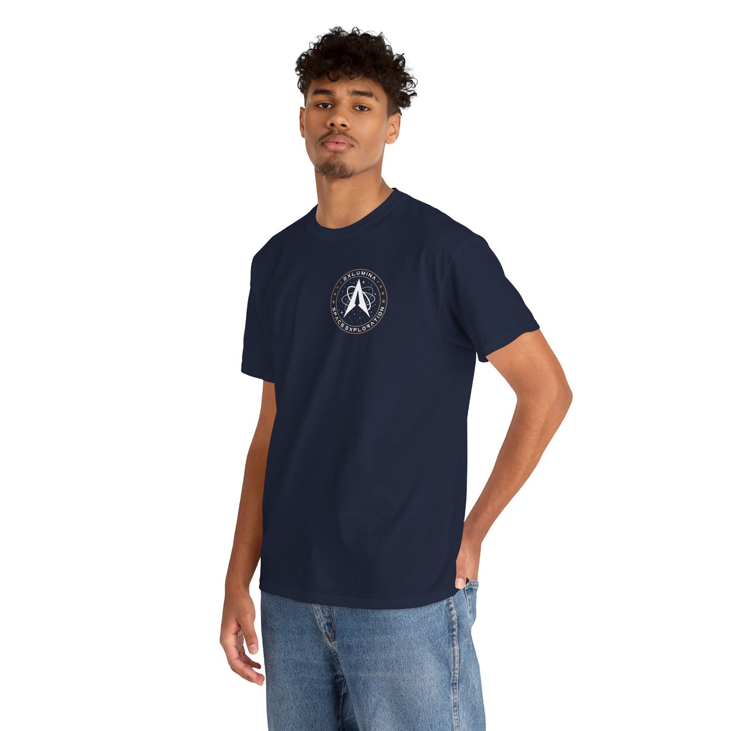Exlumina Patch T-Shirt – Navy