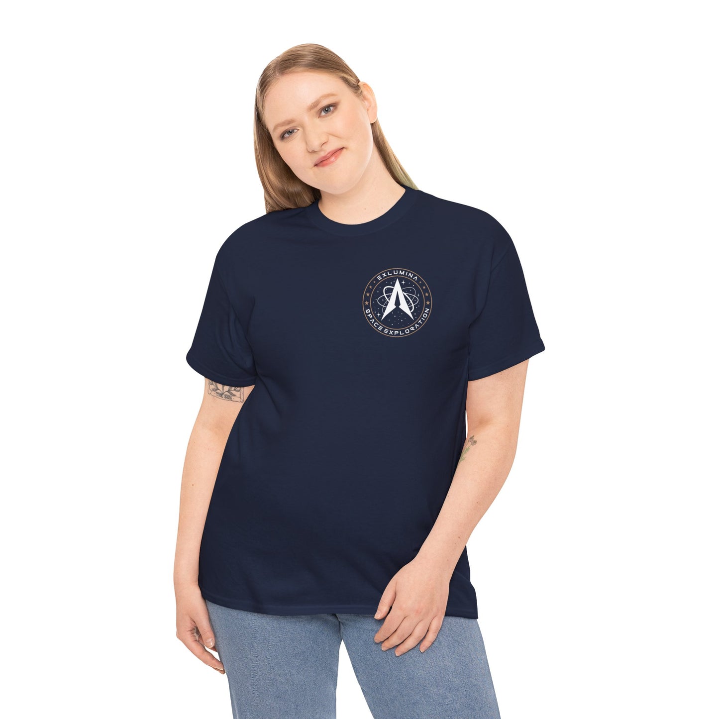 Exlumina Patch T-Shirt – Navy