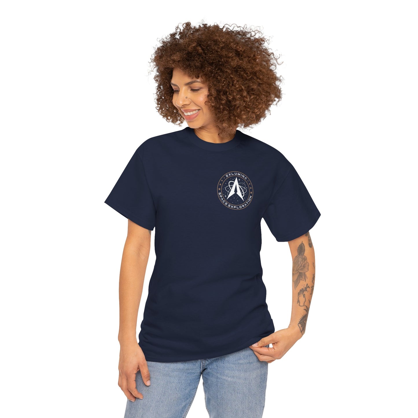 Exlumina Patch T-Shirt – Navy